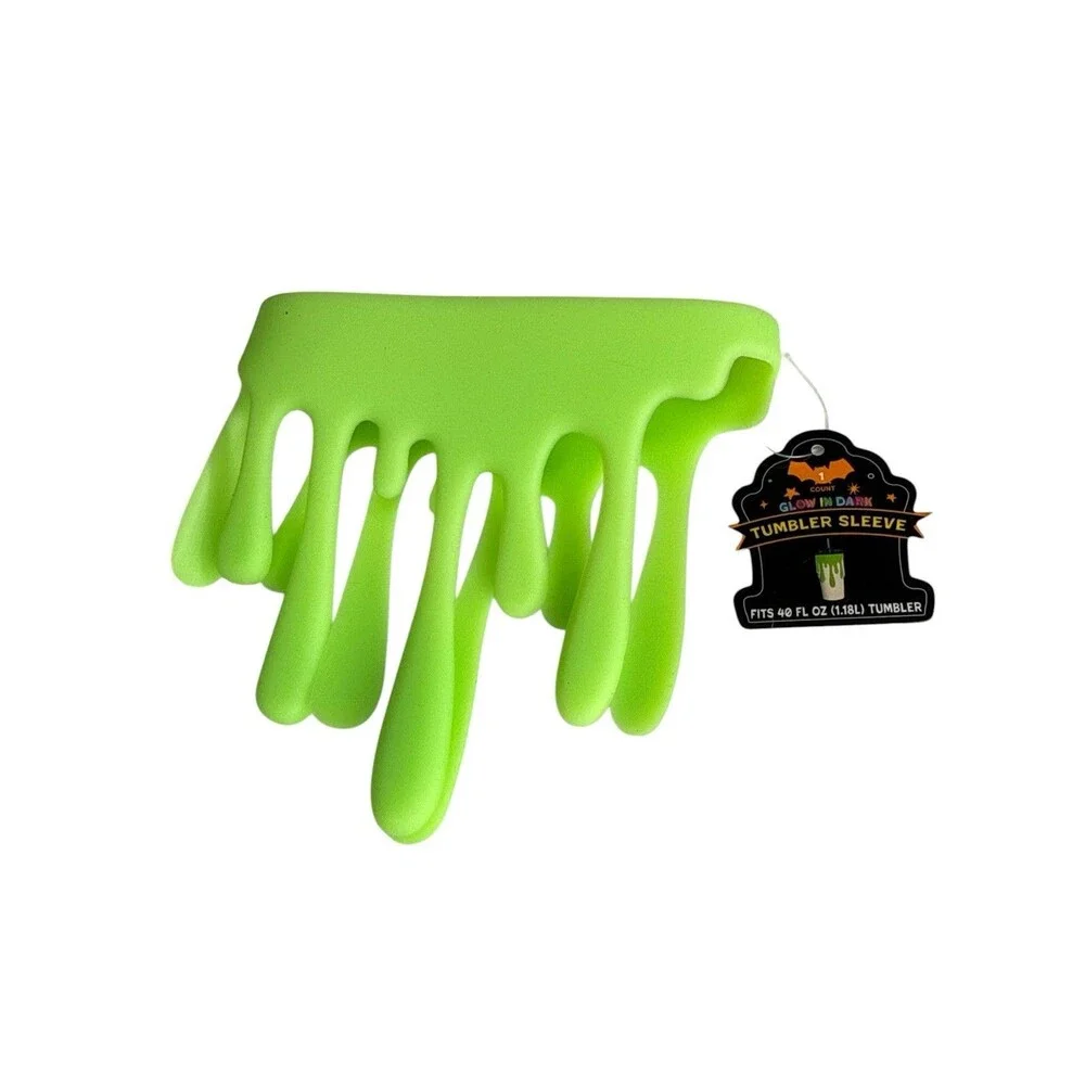 Target Halloween Straw Toppers Slime Tumbler Sleeve Lot of 6 Stanley 30 40 oz
